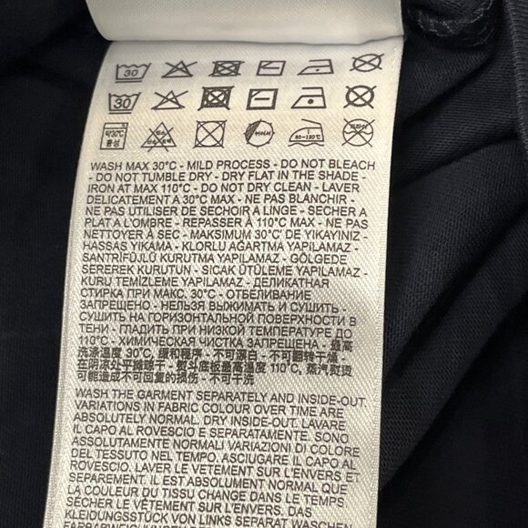 Diesel TShirt Mens L T Diegor K47 Midnight Blue Logo Short Sleeve Casual - Picture 8 of 10